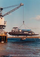 AP1-88 hovercraft number 1 - shipping the superstructure